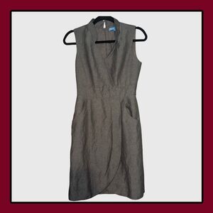 Elegant Gray Sleeveless Dress